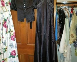 Antique Women's Clothes and also in the closet. 