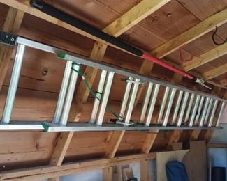 Almost new extension ladder