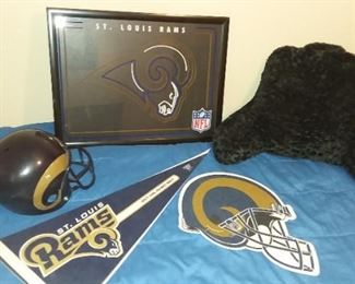 Lighted St. Louis Rams wall art