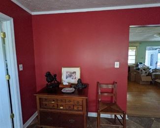 Antique card catalog file cabinet 