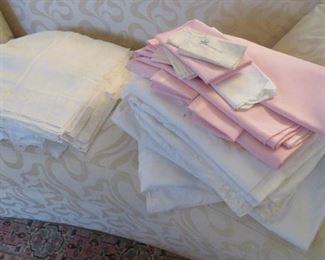LOTS OF QUALITY LINENS AND HANKIES