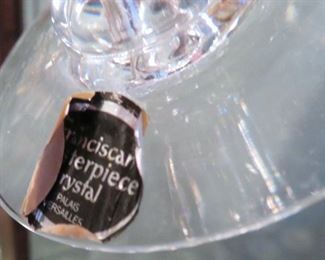 SO WELL CARED FOR THAT MUCK OF THE STEMWARE WTILL RETAINS ITS FRANCISCAN PAPER LABELS