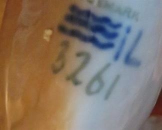MARKINGS ON ROYAL COPENHAGEN DOG FIGURINE