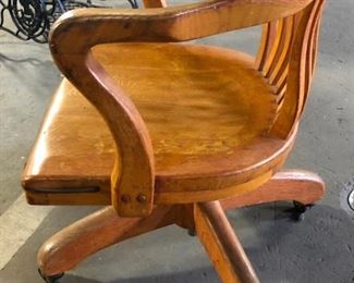 Antique Oak Chair from High Point North Carolina 