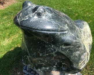 Giant stone frog sculpture by Norbert Koehn of The Sanctuary on Green in S. Euclid (it must weigh a ton or more, was very expensive to purchase & will be expensive to move.. with a crain). Price to be determined in the multi thousands of dollars! 