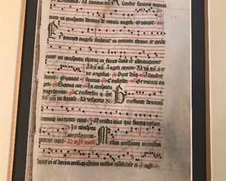 1 of 3 ca. 1500 vellum antiphony or psalters