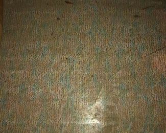 Old linoleum on floor