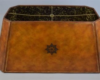 197 Maitland Smith Leather Lampshade 23"L x 11"W x 10 1/2"H