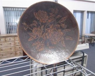 Decorative Copper Platter