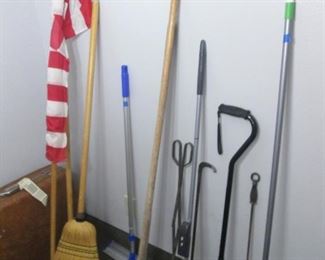Flag, Cane, Yard Equipment & Cleaning Supplies