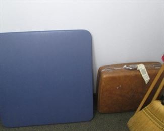 Vintage American Tourister Suitcase + Card Table