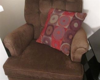  Chocolate Brown Swivel Chair