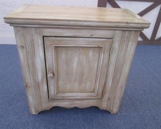 Antiqued Nightstand Cabinet