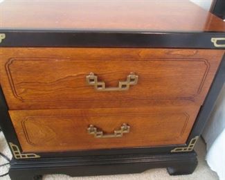 Bassett Nightstand with Asian Details