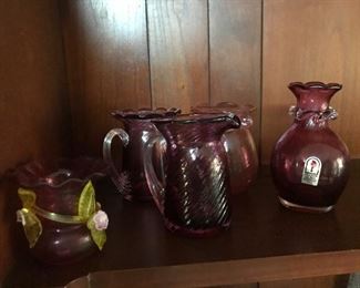 Cranberry Glass Ware