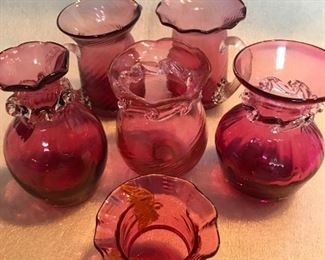 Cranberry Vases