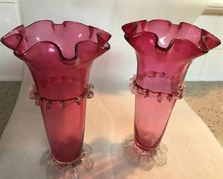 Cranberry Vases