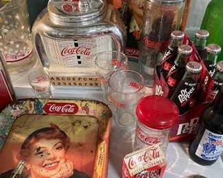 Coca-Cola trays, bottle openers, etc.