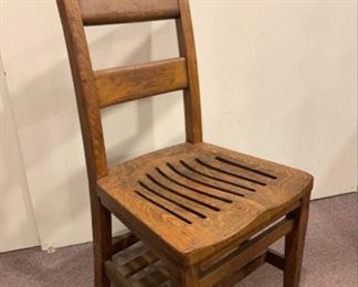 antique school chair