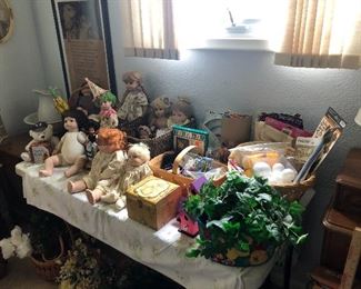 Collectible  porcelain dolls ,toys, and crafts