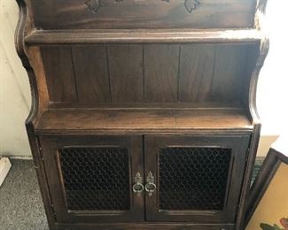 Vintage wall mount cabinet