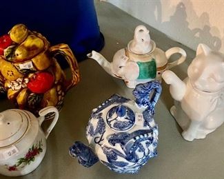 whimsical teapots, all so cute and different