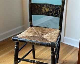 Hitchcock side chair. No stamp/signature