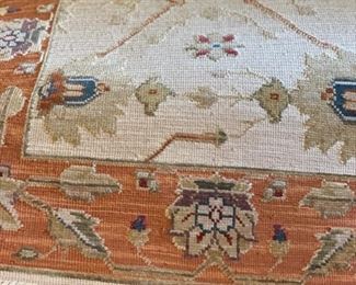 Wool runner measures 10' x 2'6". Photo 2 of 3