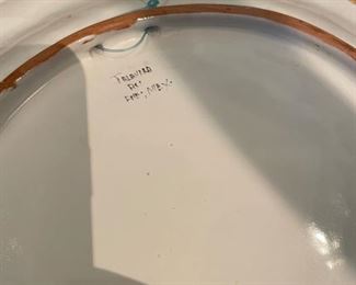 Mexican ceramic pottery display plate. Photo 2 of 2