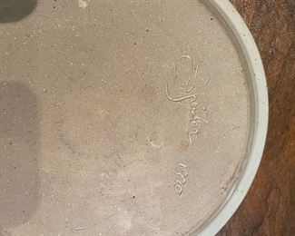 Pottery signed by artist. Photo 2 of 2