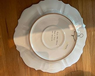 Deruta Italian ceramic lemon serving platter. Photo 2 of 2