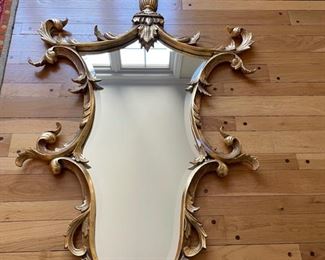 Heritage gold mirror. Measures 52"H x 33"W. Photo 1 of 2