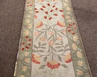 Floral runner measures 9' x 30"W
