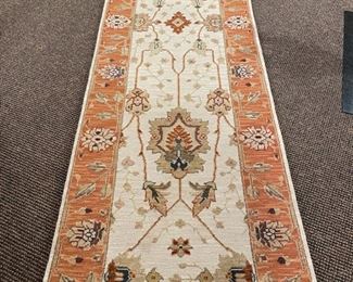 Wool runner measures 10' x 2'6". Photo 1 of 3