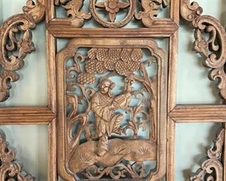 Antique Asian door frame. Photo 2 of 2