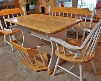 Table with bench seats
