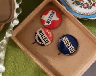 Old Political Pins