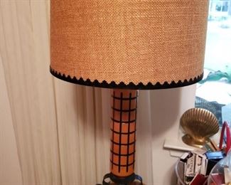 MCM Wood Lamp Pair