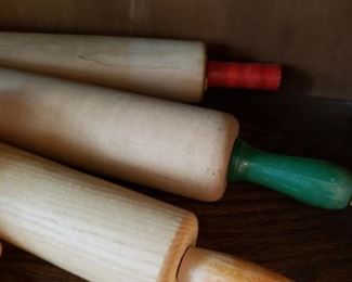 Old Colored Rolling Pins