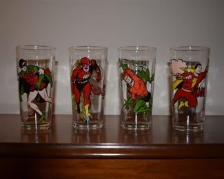 Vintage Pepsi Superheroes Collectors Glasses