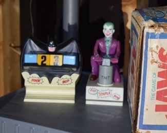 Batman and Joker Desk Set (Stapler and Perpetual Calendar)