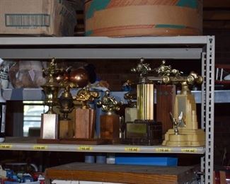 VINTAGE Un-engraved Go-Cart Trophies