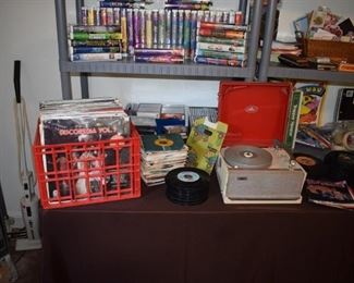 LPs - DVDs and VHS tapes - Oh My!
