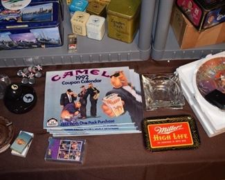 Joe Camel Memorabilia - Vintage Calendars - Ashtrays - Lighters