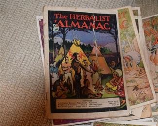 Vintage Herbalist Almanacs