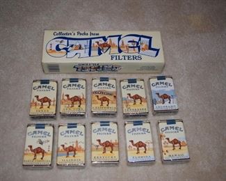 Camel Cigarette State Collector Packs