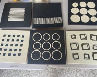 Lori Katz ceramic squares  set of 6