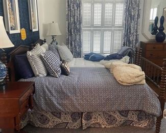 Just adorable blue and white room   You will want the whole thing  All custom fabrics and bedding   