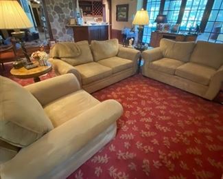 Pottery Barn  sofa, loveseat and chair