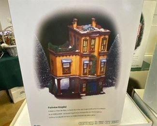 Dept 56 Christmas in the City example of light up house.